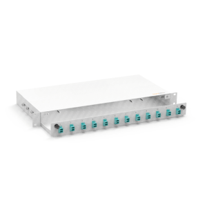 Patch Panel · 1U Economic · Light Grey · 12 Ports · LC Duplex · Equipped