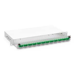 Patch Panel · 1U Economic · Light Grey · 12 Ports · SC Duplex · Equipped