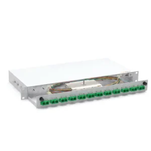 Tiroir Optique de Distribution · 1U Économique · Gris Clair · 12 Ports · SC Duplex · Connectorisé